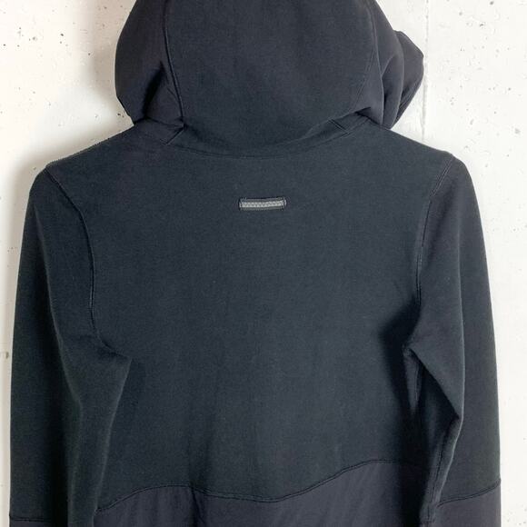 Lululemon Voyage Hoodie Stretch French Terry Yoga Boardshort Fabric Black 8 - Picture 10 of 11